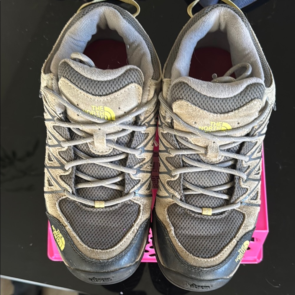 The North Face Tan and Gray Trail Shoes